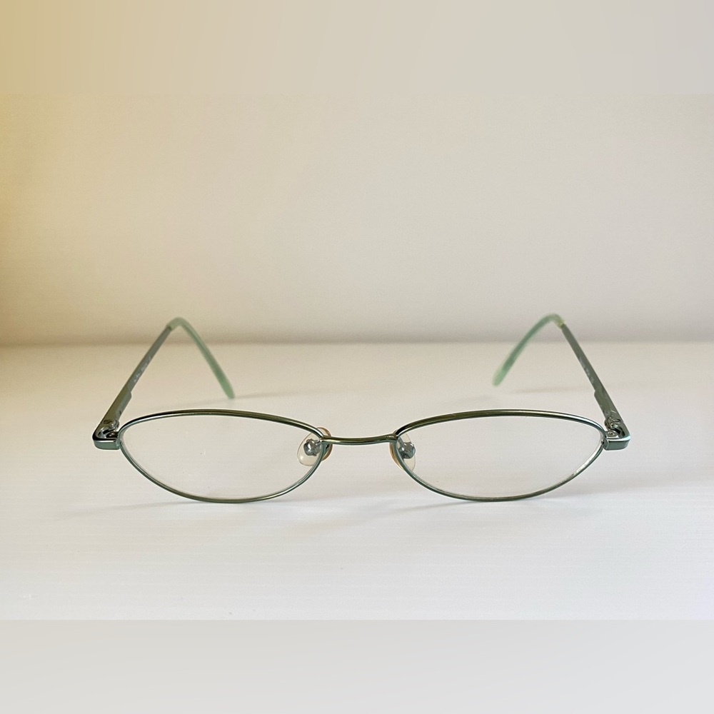 Vera Bradley Slim Oval Metal Glasses Frame in Mint Green